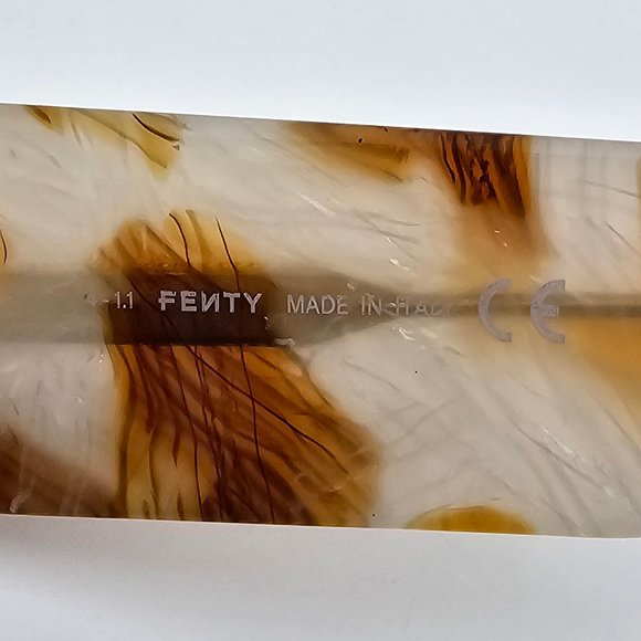 Fenty FY400171 55E Brown Ivory Marble Sunglasses Frame w/ Case Italy 54-20-145 main image 8